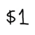 $1